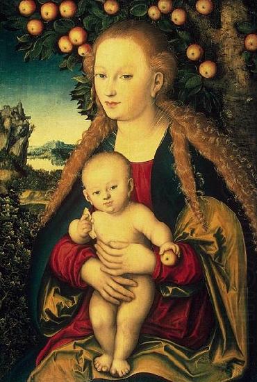 Lucas Cranach Virgin and Child under an Apple Tree china oil painting image